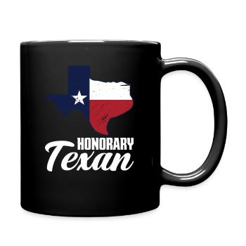 Texas Texaner Geschenk - Tasse einfarbig - Schwarz - Rechts