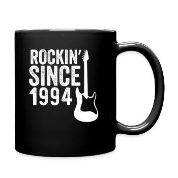 30. Geburtstag - Rockin' Since 1994 - Tasse einfarbig - Schwarz - Rechts