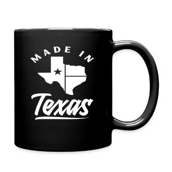 Texas Herkunft Geburt - Tasse einfarbig - Schwarz - Rechts