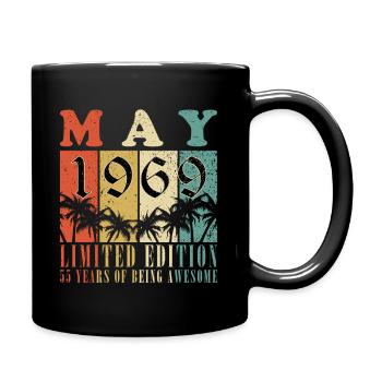 Vintage Anniversaire Mai 1969 Né en Mai 1969 - Mug uni - noir - Droite