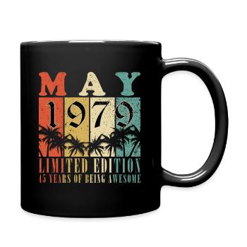 May 1979 Birthday May 1979 Gift May 1979 May - Full Colour Mug - black - Right