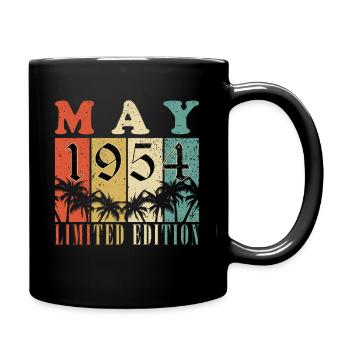 Mai 1954 Anniversaire Mai 1954 Mai - Mug uni - noir - Droite