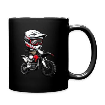 Motocross Kid - Full Colour Mug - black - Right
