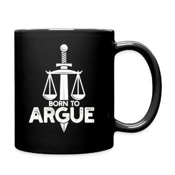 Né pour plaider Judge Advocate Attorney - Mug uni - noir - Droite