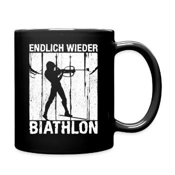 Biathlon Sports Winter Sports Snow Biathlete Winter - Full Colour Mug - black - Right