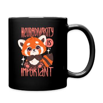 Neurodiversity is important - Full Colour Mug - black - Right