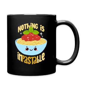 Pasta Wortwitz - Tasse einfarbig - Schwarz - Rechts