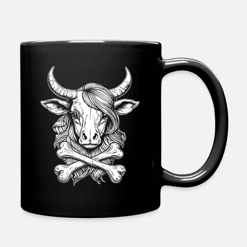 Chemise de bien-être animal : Déclaration de conception de vache - Mug uni - noir