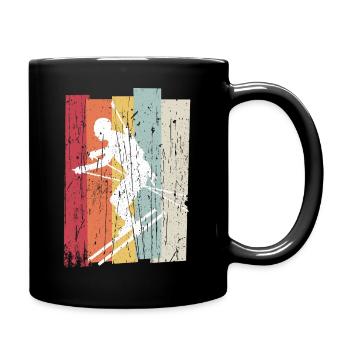 Biathlon Vintage Sports Fan Snow Biathlete Winter S - Full Colour Mug - black - Right