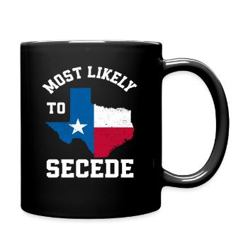 Le Texas s’est séparé - Mug uni - noir - Droite