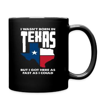 Texas Liebe Stolz - Tasse einfarbig - Schwarz - Rechts