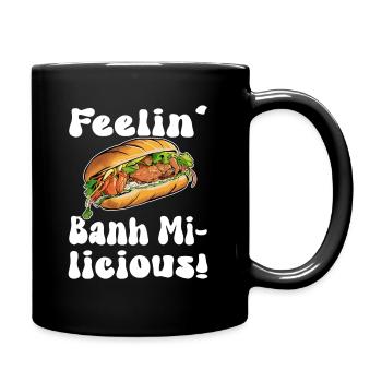 Banh mi licious Design - Mug uni - noir - Droite