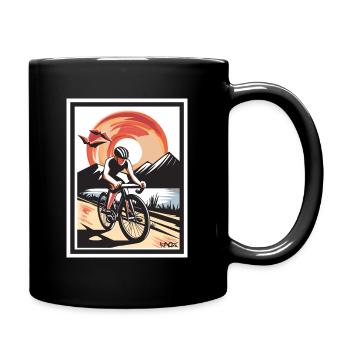 The loneliness of the racing cyclist - Full Colour Mug - black - Right