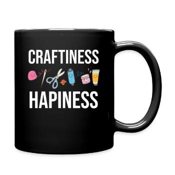 Crafts, Happiness, Pottery, Scrapbooking, Painter, Pottery - Full Colour Mug - black - Right