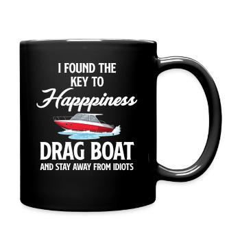 J’ai trouvé la clé du bonheur : le drag - Mug uni - noir - Droite