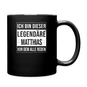 Je suis cette légende pour Matthias - Mug uni - noir - Droite