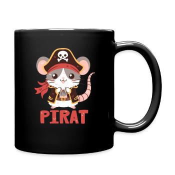 Pirate Rat - Mug uni - noir - Droite