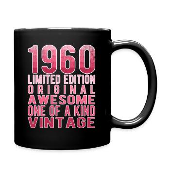 Édition limitée depuis 1960 anniversaire Vintage des années 1960 - Mug uni - noir - Droite