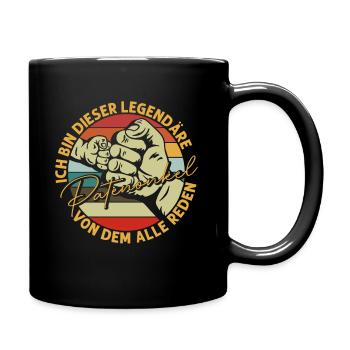 Patenonkel - Tasse einfarbig - Schwarz - Rechts