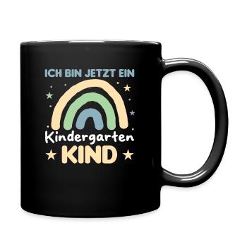 I'm now a kindergarten child kindergarten - Full Colour Mug - black - Right