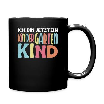 I'm now a kindergarten child kindergarten - Full Colour Mug - black - Right