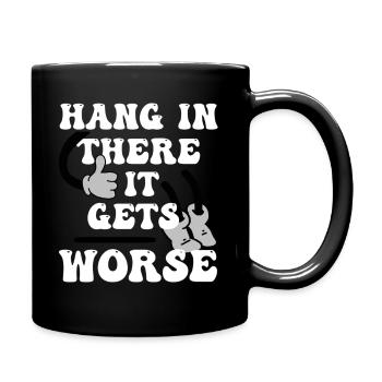 Sarcasm funny and ironic - Full Colour Mug - black - Right