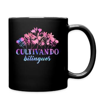 Cultivando Bilingües Spanischlehrer - Tasse einfarbig - Schwarz - Rechts