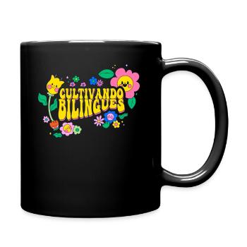 Cultivando Bilingües Spanischlehrer - Tasse einfarbig - Schwarz - Rechts