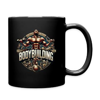 Fitness, Musculation, Musculation, Cardio - Mug uni - noir - Droite