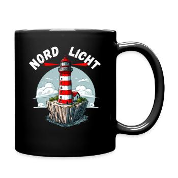 Phare de Hambourg Mer du Nord Côte de Hambourg au nord - Mug uni - noir - Droite