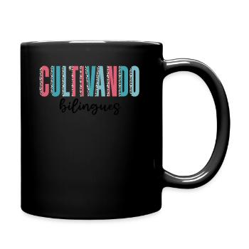 Cultivando Bilingües Spanish Teacher - Full Colour Mug - black - Right
