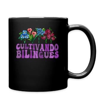 Cultivando Bilingües Spanish Teacher - Full Colour Mug - black - Right