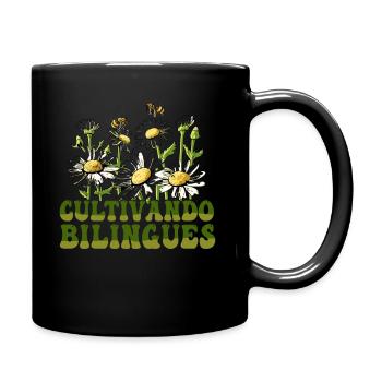 Cultivando Bilingües Spanischlehrer - Tasse einfarbig - Schwarz - Rechts