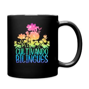 Cultivando Bilingües Spanish Teacher - Full Colour Mug - black - Right