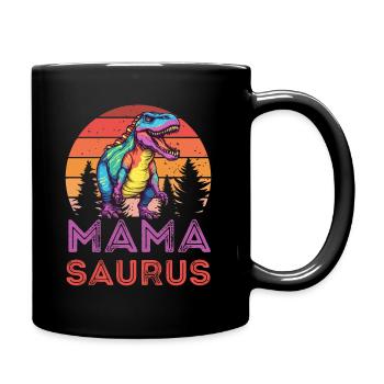 Mama saurus - Full Colour Mug - black - Right