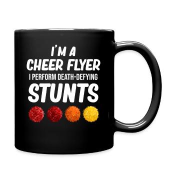 Je suis une pom-pom girl, je défie la mort à cause de ça - Mug uni - noir - Droite