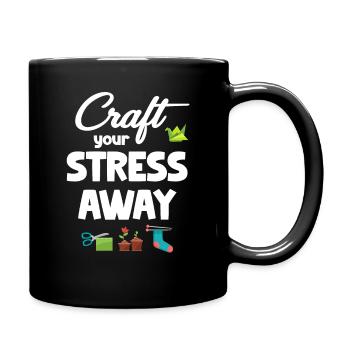 Make your stress-free ceramics - Full Colour Mug - black - Right