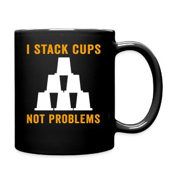 Sport Stacking Stacks Stacked Speed Cup - Tasse einfarbig - Schwarz - Rechts