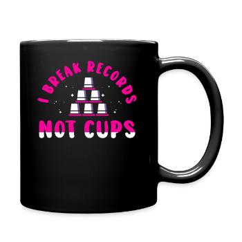 Sport Stacking Stacks Stacked Speed Cup - Tasse einfarbig - Schwarz - Rechts
