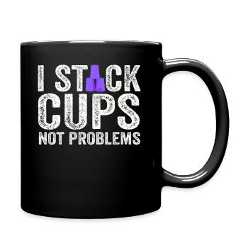 Sport Stacking Stacks Stacked Speed Cup - Tasse einfarbig - Schwarz - Rechts
