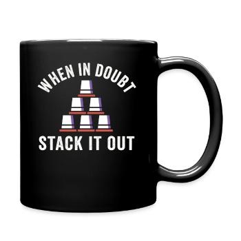 Sport Stacking Stacks Stacked Speed Cup - Tasse einfarbig - Schwarz - Rechts