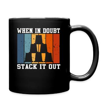 Sport Stacking Stacks Stacked Speed Cup - Tasse einfarbig - Schwarz - Rechts