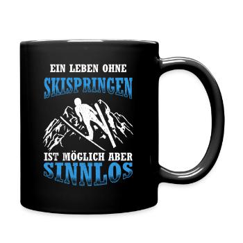 Une vie sans saut à ski, c’est possible, mais ça ne sert à rien - Mug uni - noir - Droite