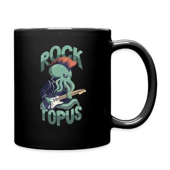 Rocker Octopus / Pun / Rocktopus - Full Colour Mug - black - Right