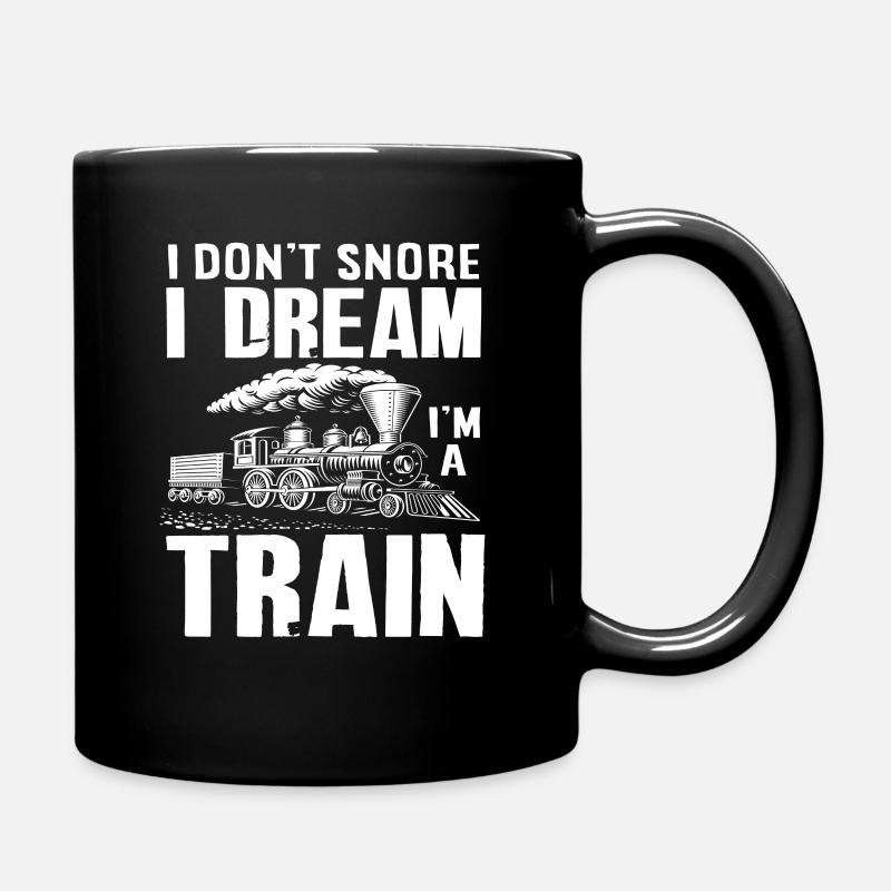 Zug Züge Hobby Schnarchen Männer - Tasse einfarbig - Schwarz