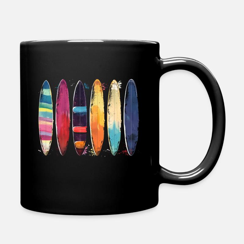 Surfen Vintage Surfer Geschenk - Tasse einfarbig - Schwarz
