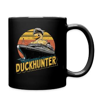 Duck Hunter Captain Nautical Cruise Ship - Full Colour Mug - black - Right