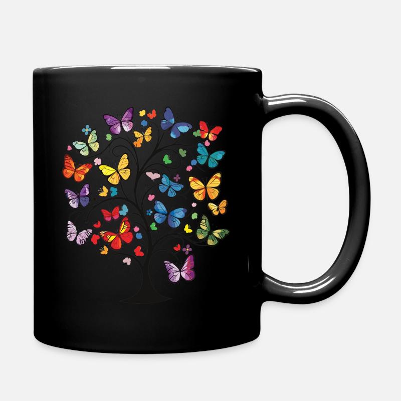Arbre aux papillons - Mug uni - noir