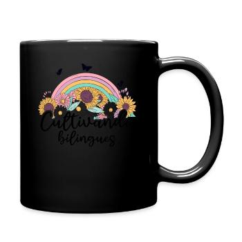 Cultivando Bilingües Spanish Teacher - Full Colour Mug - black - Right