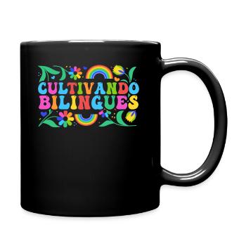 Cultivando Bilingües Spanish Teacher - Full Colour Mug - black - Right